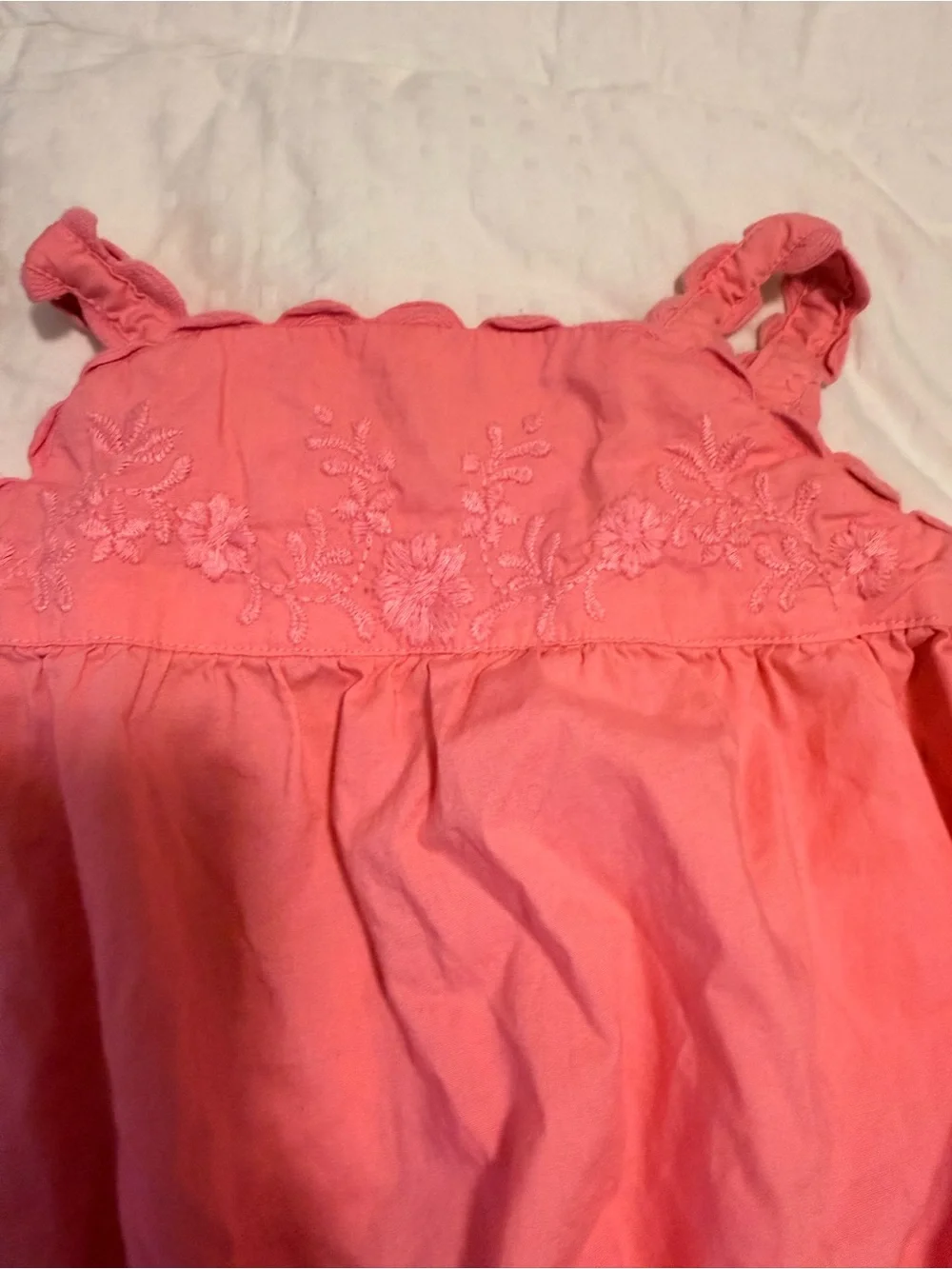 Baby GAP Pink Cotton Romper Duo - Ruffled & Embroidered Styles